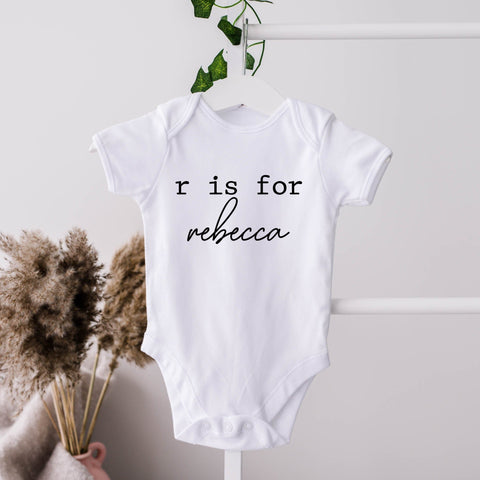 BABY NAME BODYSUIT | Personalize Name Baby grow | Girl Birthday Outfit | Cute Baby vest | Infant Baby Clothes | Bodysuit For Toddler