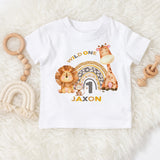 Wild one Safari themed birthday tshirt 1st birthday shirt
