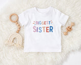 Big Sister biggest sister little Sister Toddler Shirt Sisters Kids Clothing Cute Baby bodysuit sibling tshirts, matching sister tshirts
