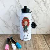 personalised kids water bottle, back to school water bottle