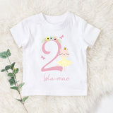 Personalised Birthday Toddler Girl Shirt Custom Birthday Toddler Shirt Personalised Name  Birthday Girl Kids Tee