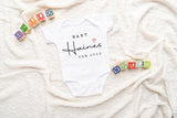 Personalised PREGNANCY Announcement Baby bodysuit - baby Announcement Baby bodysuit, Modern Announcement babygrow, Baby Name baby-grow