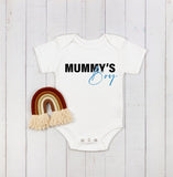 Mummy's girl T shirt Mummys boy shirt cute mothers day baby bodysuit Gift for mum modern design tee