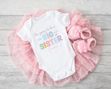 Big Sister Toddler Personalised Shirt, Sisters Kids  Clothing, Cute Baby Personalized T-Shirt ,Gift Siblings Kids Top, Older Sister Tee