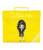 Reading Book Bag Girls Personalised Character Design - Unique and Customisable