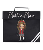 Reading Book Bag Girls Personalised Character Design - Unique and Customisable