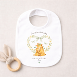 Personalised 1st Mother's Day Giraffe Babygrow, first mothers day sleepsuit,bodysuit or bib