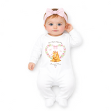 Personalised 1st Mother's Day Giraffe Babygrow, first mothers day sleepsuit,bodysuit or bib