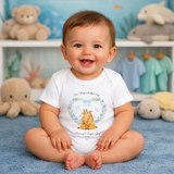 Personalised 1st Mother's Day Giraffe Babygrow, first mothers day sleepsuit,bodysuit or bib