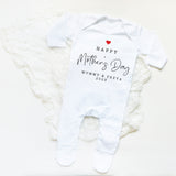 Happy Mother's day babygrow, Mothers day gift, minamilist baby bodysuit for mothers day, mother's day outfit for baby girl or baby boy