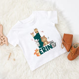 woodland theme Birthday t-shirt Woodland Theme Party Top personalised with any age