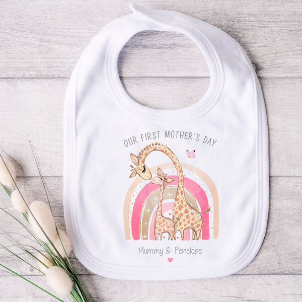 1st Mother’s day gift, first mother’s day babygrow, personalised baby bodysuit for girls, our first mother’s day, mother’s day sleepsuit,
