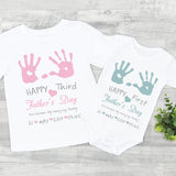 Father's day personalised  T-shirt  bodysuit first father's day tshirt 2nd fathers day top 3rd fathers day tee