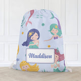 Personalised PE childrens bag water resistant swim bag mermaid bag girls school bag kids drawstring bag back to school bag sports bag