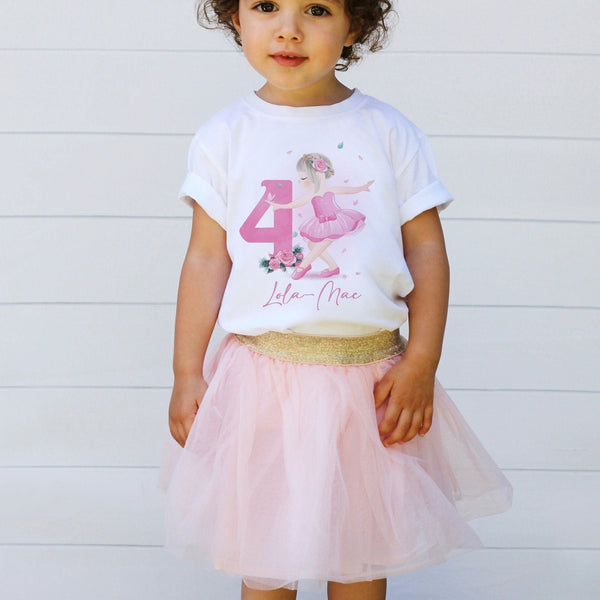 birthday dancer shirt, ballerina birthday t shirt, cute birthday shirt Toddlers tee for girls