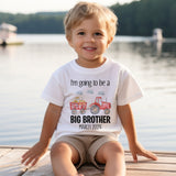 Big Brother farm tractor Tshirt, older Brother, Pregnancy Announcement shirt or older sibling gift, Big Brother to be tee