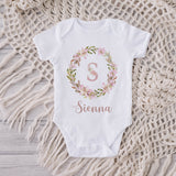Personalised baby girls sleepsuit, design baby grow, new baby girl gift, baby girl set, baby shower gift,christmas gift, coming home outfit